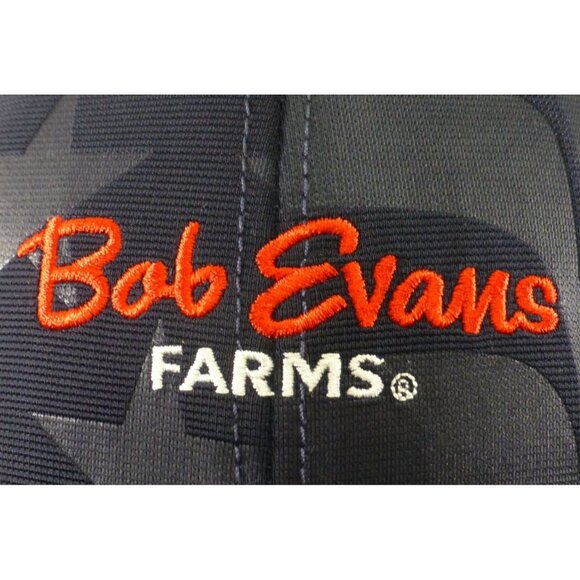 Bob Evans Farms Trucker Hat Snapback Navy & White Mesh American Flag Print - Picture 2 of 7